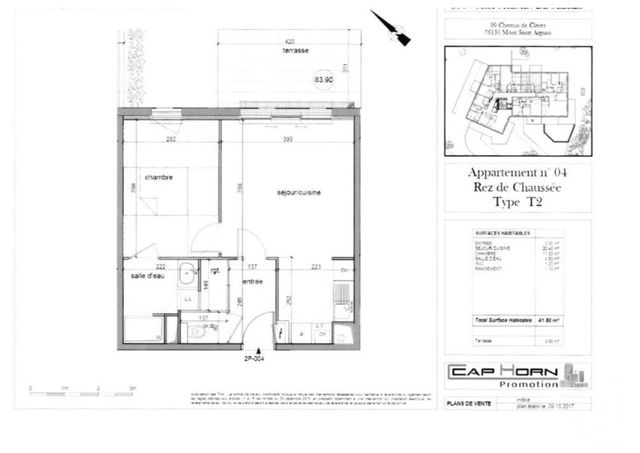 Appartement F2 à louer - 2 pièces - 41.8 m2 - MONT ST AIGNAN - 76 - HAUTE-NORMANDIE - Century 21 Thillard Et Duhamel
